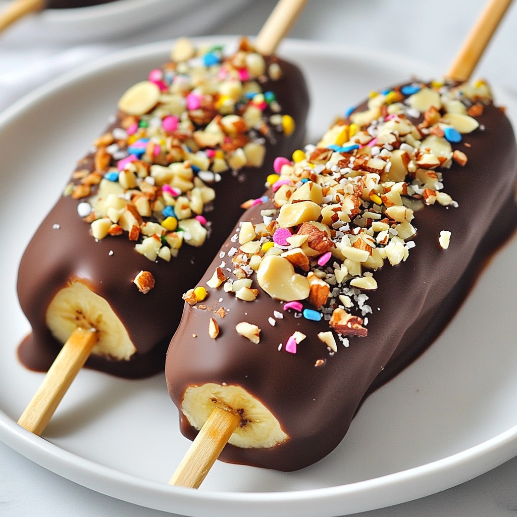 Chocolate Covered Banana Pops Simple and Fun Treat