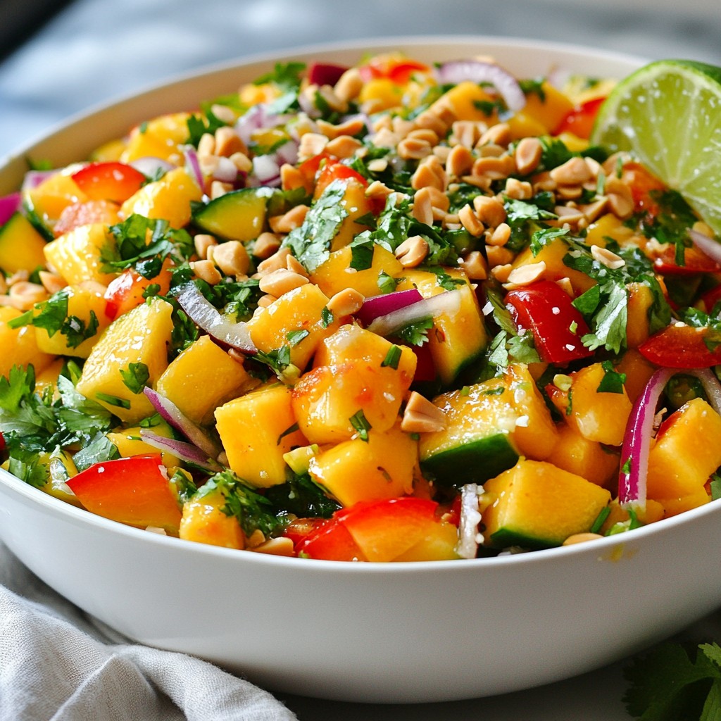 Spicy Thai Mango Salad Fresh and Flavorful Recipe