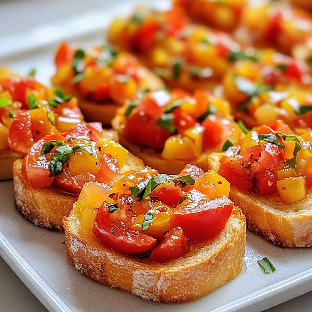 Roasted Garlic Tomato Bruschetta Flavorful Delight