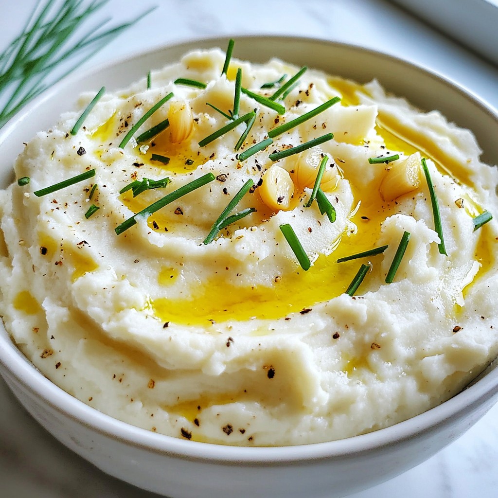 Roasted Garlic Cauliflower Mash Simple and Tasty Dish