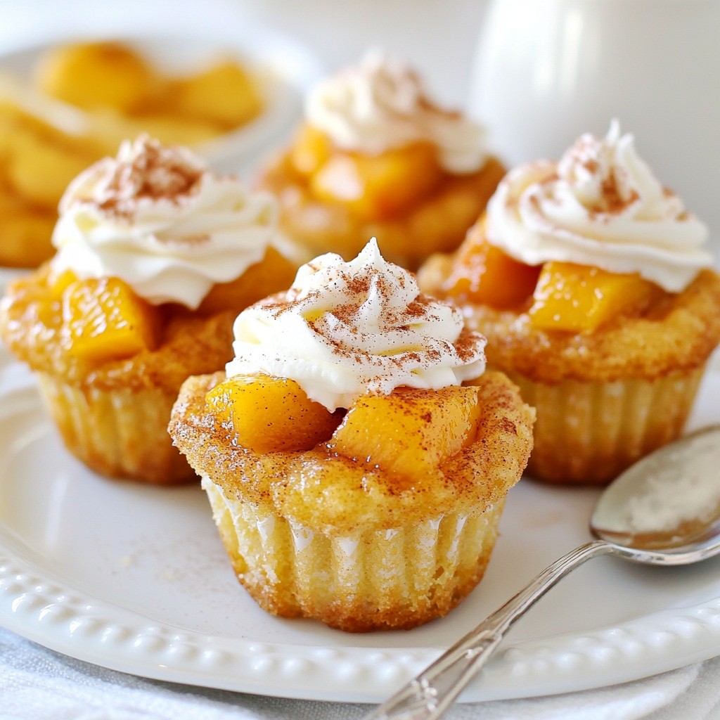 Peach Cobbler Cupcakes Delightful and Easy Recipe