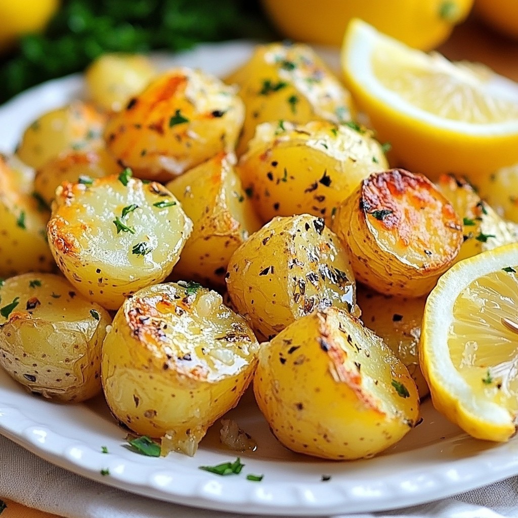 Greek Lemon Roasted Potatoes Simple and Savory Side