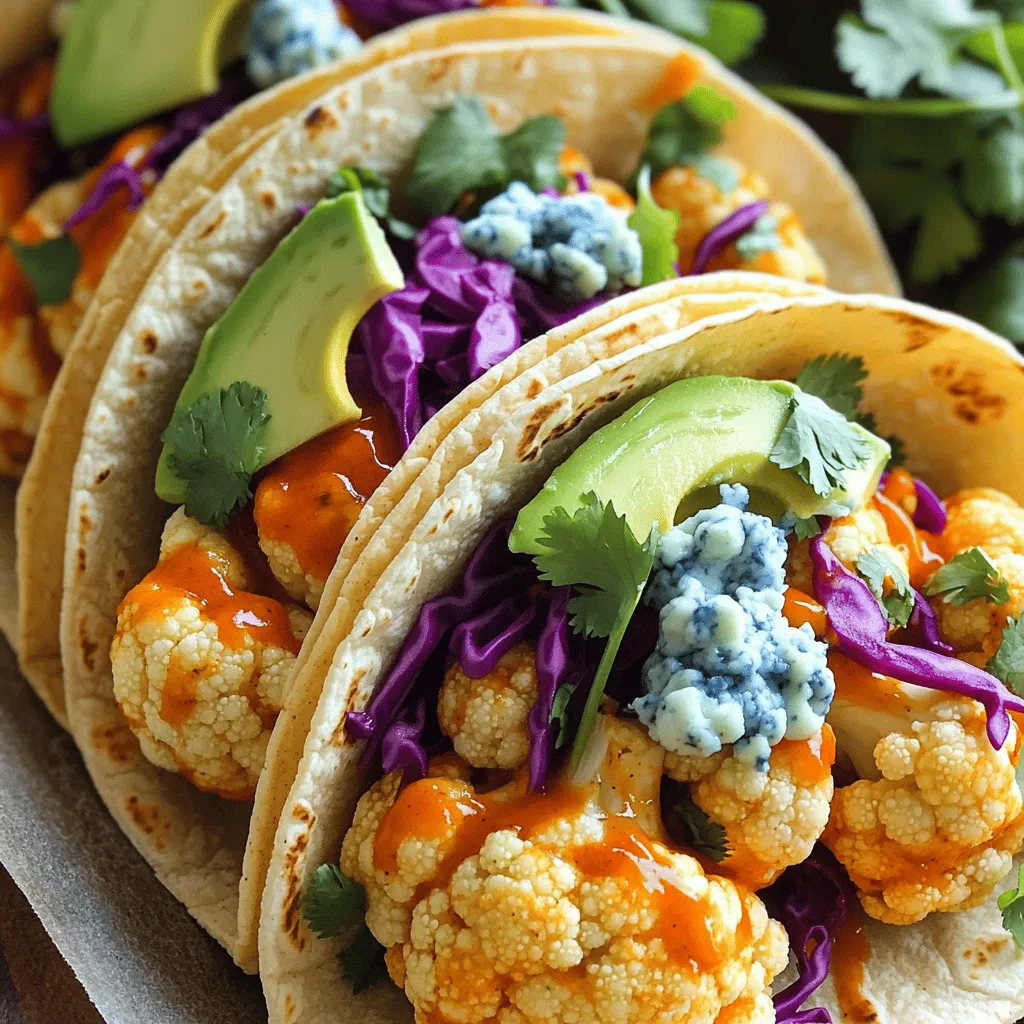 Buffalo Cauliflower Tacos Flavorful and Easy Recipe
